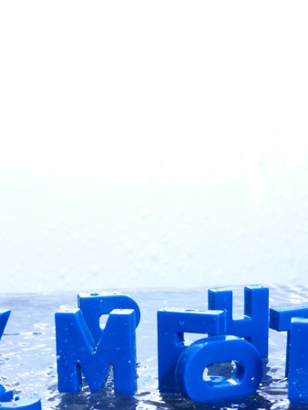 Plastic alphabet lettersの写真素材