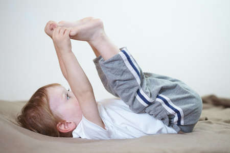 beautiful little boyの写真素材