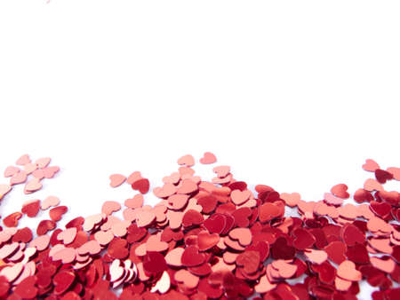 hearts confetti の写真素材