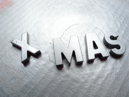 xmas letteringの写真素材