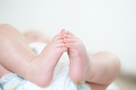 baby's feetの写真素材