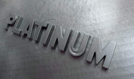 word platinumの写真素材