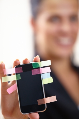 woman with mobile phoneの写真素材