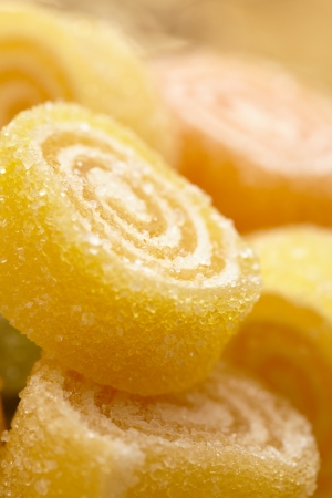 Marmalade in sugar の写真素材