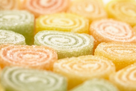 Marmalade in sugar の写真素材