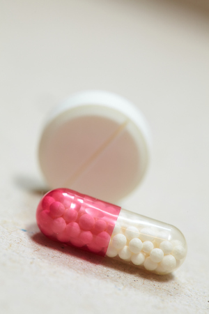 macro shots of tablets and capsulesの写真素材