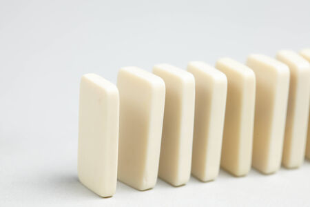 domino piecesの写真素材