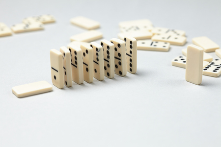 domino piecesの写真素材