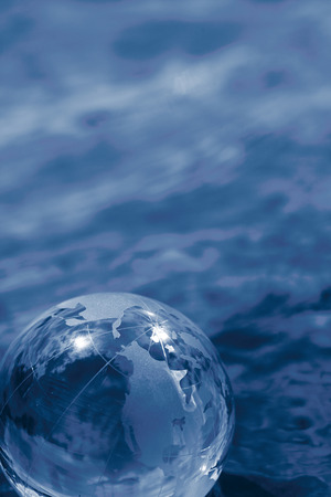 glass globeの写真素材