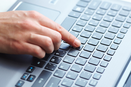  female hands on keyboard