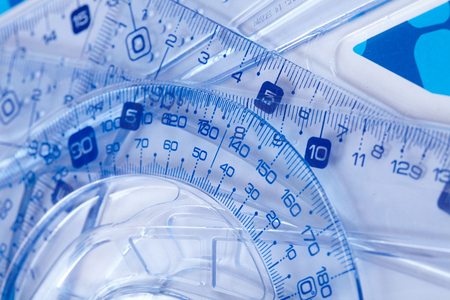 Plastic rulersの写真素材