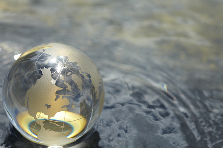 glass globeの写真素材