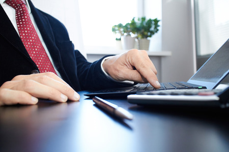 businessman with laptop
