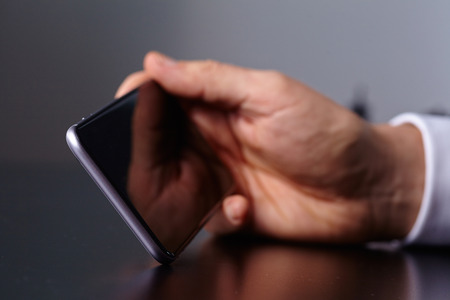 businessman with mobile phoneの写真素材