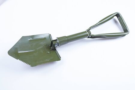 shovel isolated on the whiteの写真素材