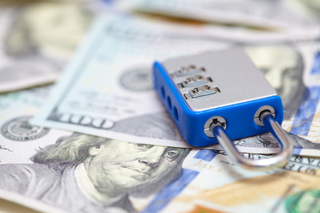padlock on the dollars