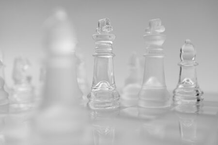 glass chessの写真素材
