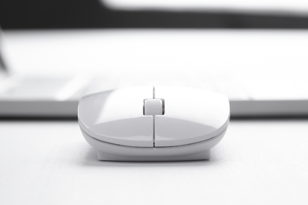 computer mouse near keyboardの写真素材