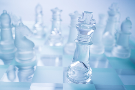 glass chessの写真素材