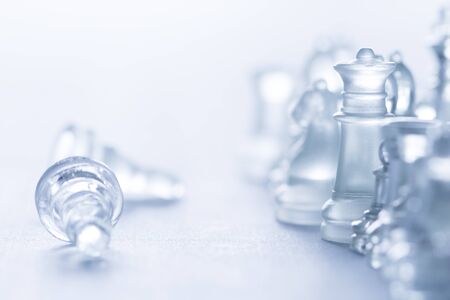 glass chessの写真素材