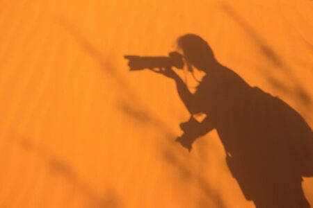 Photographer Silhouetteの写真素材