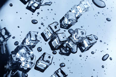 wet ice cubes