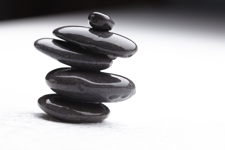 stacked sea stones