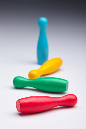 Colorful plastic skittlesの写真素材