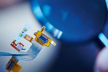 microchip with tweezers