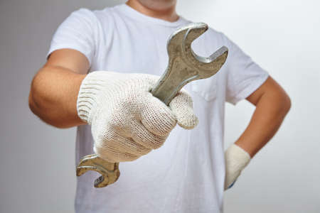 men with toolの写真素材