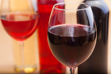 set of wineの写真素材