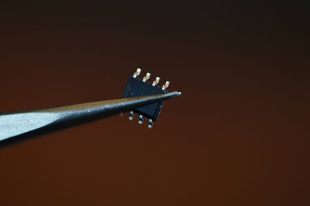 microchip with tweezers