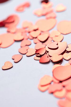 heart confetti background