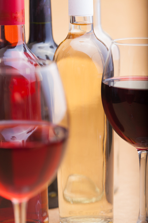set of wineの写真素材