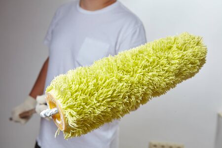 men with rollerの写真素材