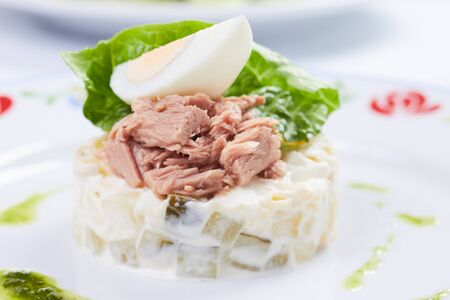 salad with tunaの写真素材