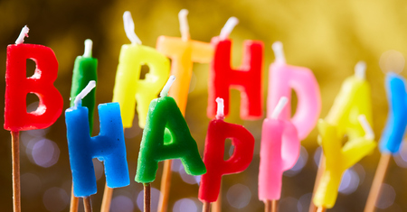 birthday candlesの写真素材