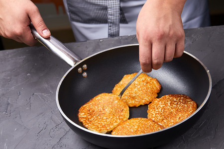 potato pancakesの写真素材