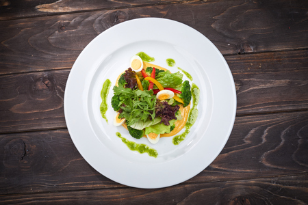 vegetable saladの写真素材