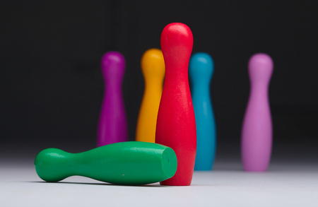 Colorful plastic skittlesの写真素材