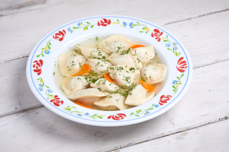 dumplings with meatの写真素材