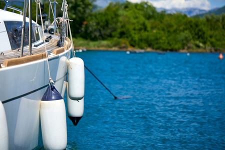 luxury yacht in Italyの写真素材