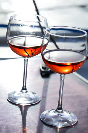 glasses of wineの写真素材