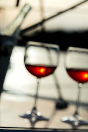 glasses of wineの写真素材