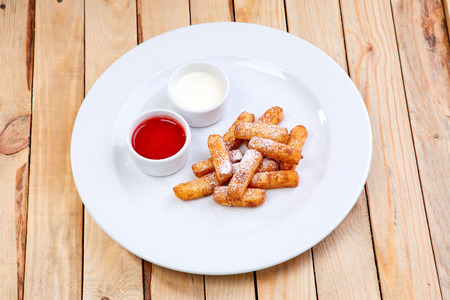 Cottage cheese pastriesの写真素材