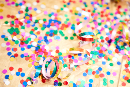 Holiday colorful ribbonsの写真素材