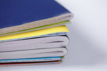 notebooks on the tableの写真素材