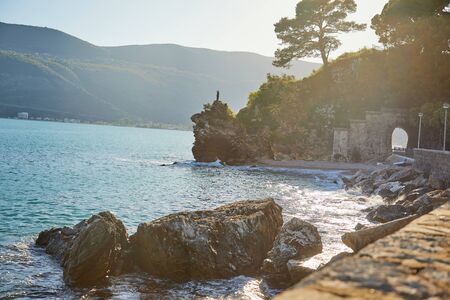 sea and mountain in the Montenegro