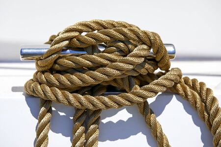 Sailing Ropes On A Ship Deck