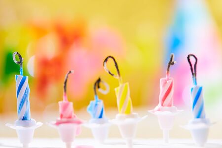 birthday candlesの写真素材